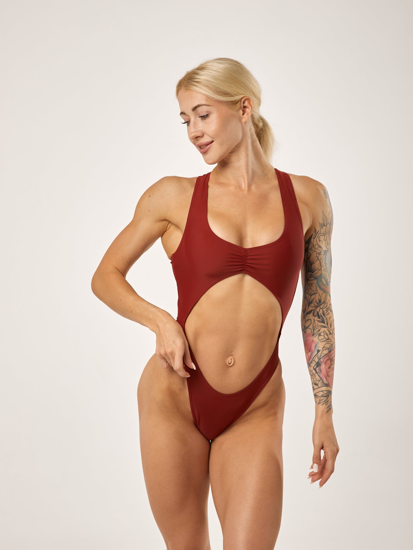 Monokini - Maroon