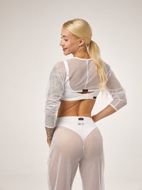 Mesh Shrug - White