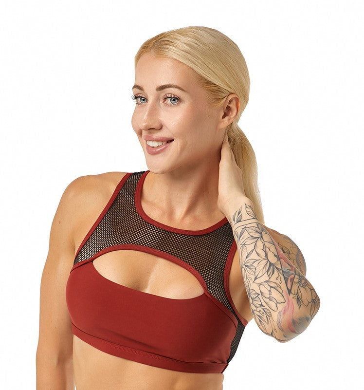 Polerina OG Top - Maroon+Black