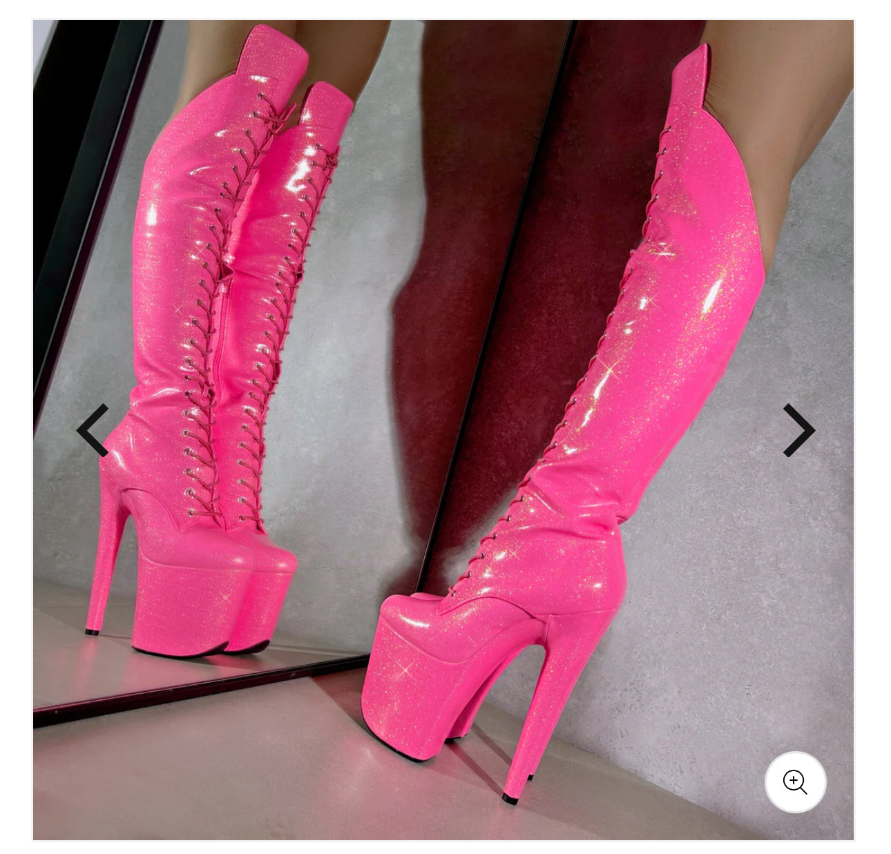 Queen’s Closet - Hella Heels Juicy Pink Over Knee Boot