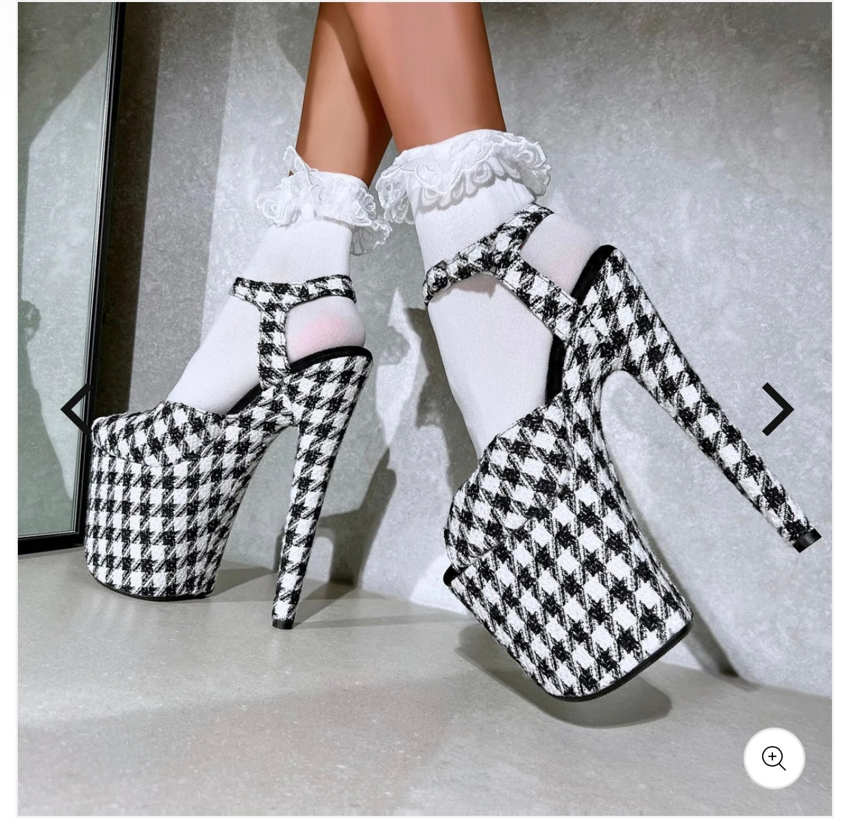 Queen’s Closet - Hella Heels Limited Edition Houndstooth Stiletto